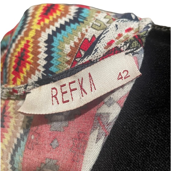 Refka modesty long sleeve wide leg abstract print flowing modest jumpsuit size42 - Picture 8 of 11